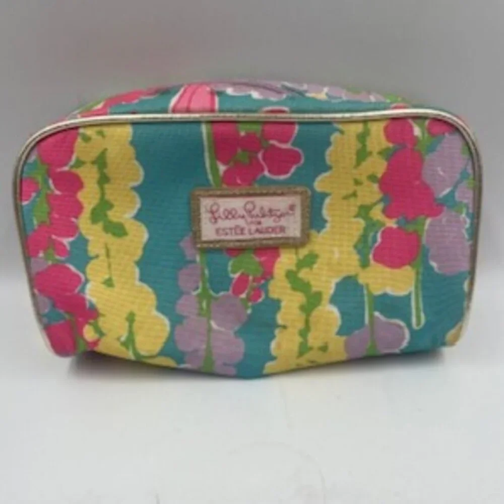 Lilly Pulitzer For Estee Lauder Makeup‎ Bag Travel Floral Zip Top